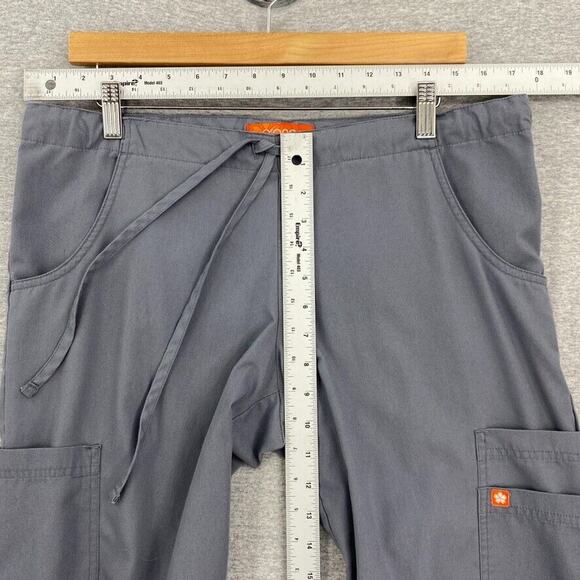Orange Standard Scrub Bottom Pants Womens Small Gray Nurse Vet Medical Uniform - Picture 8 of 13